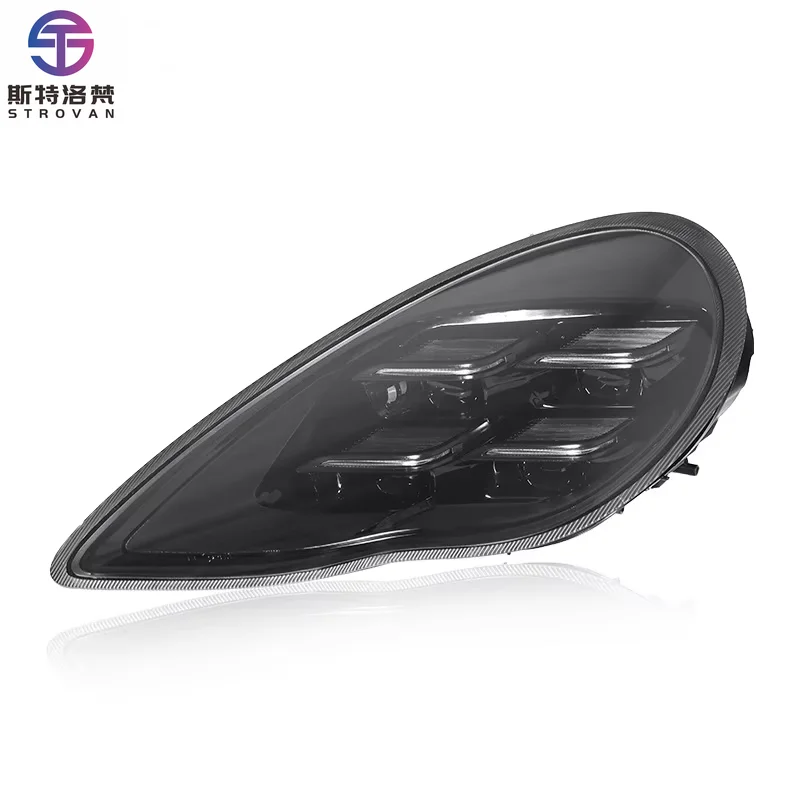 مصباح أمامي معدل عالي الجودة من Deren لـ Porsches Panamera 10-13 مجموعة مصابيح أمامية LED لمصباح Panamera Matrix Lens #3