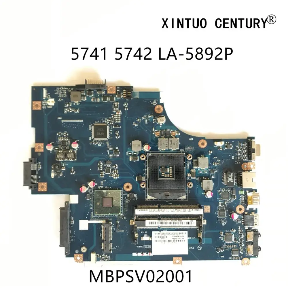 

MBWJU02001 MBPSV02001 motherboard for Acer Aspire 5741 5741G 5742G laptop motherboard NEW70 LA-5892P HM55 DDR3 100% test work