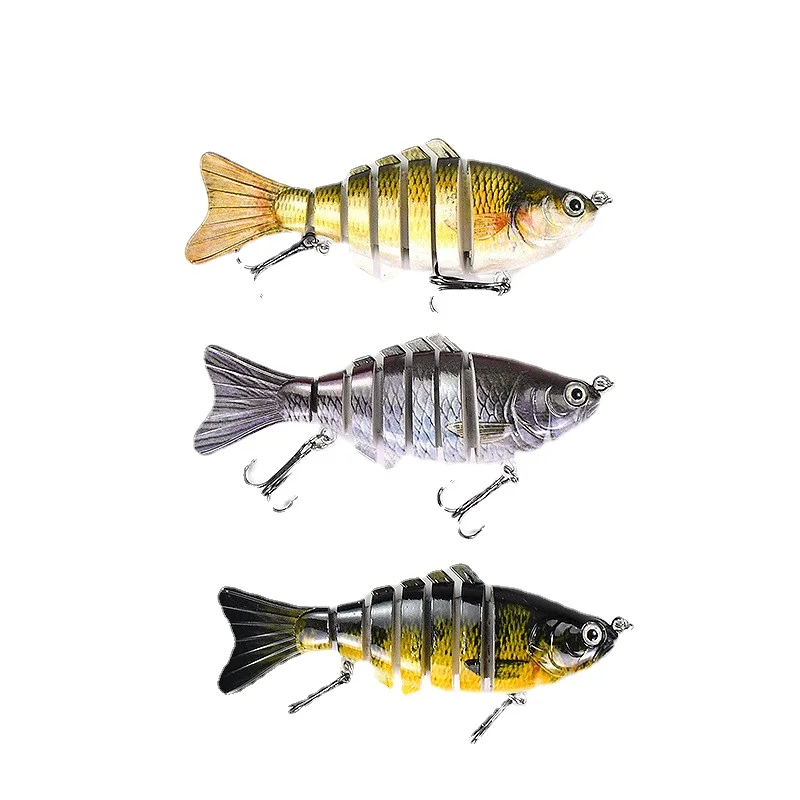 

ZWICKE Lifelike 6/7 Segment Fishing wobbler Swim bait Crank bait Hard Bait Slow Artificial Lures Fishing Tackle10cm 15g 17g