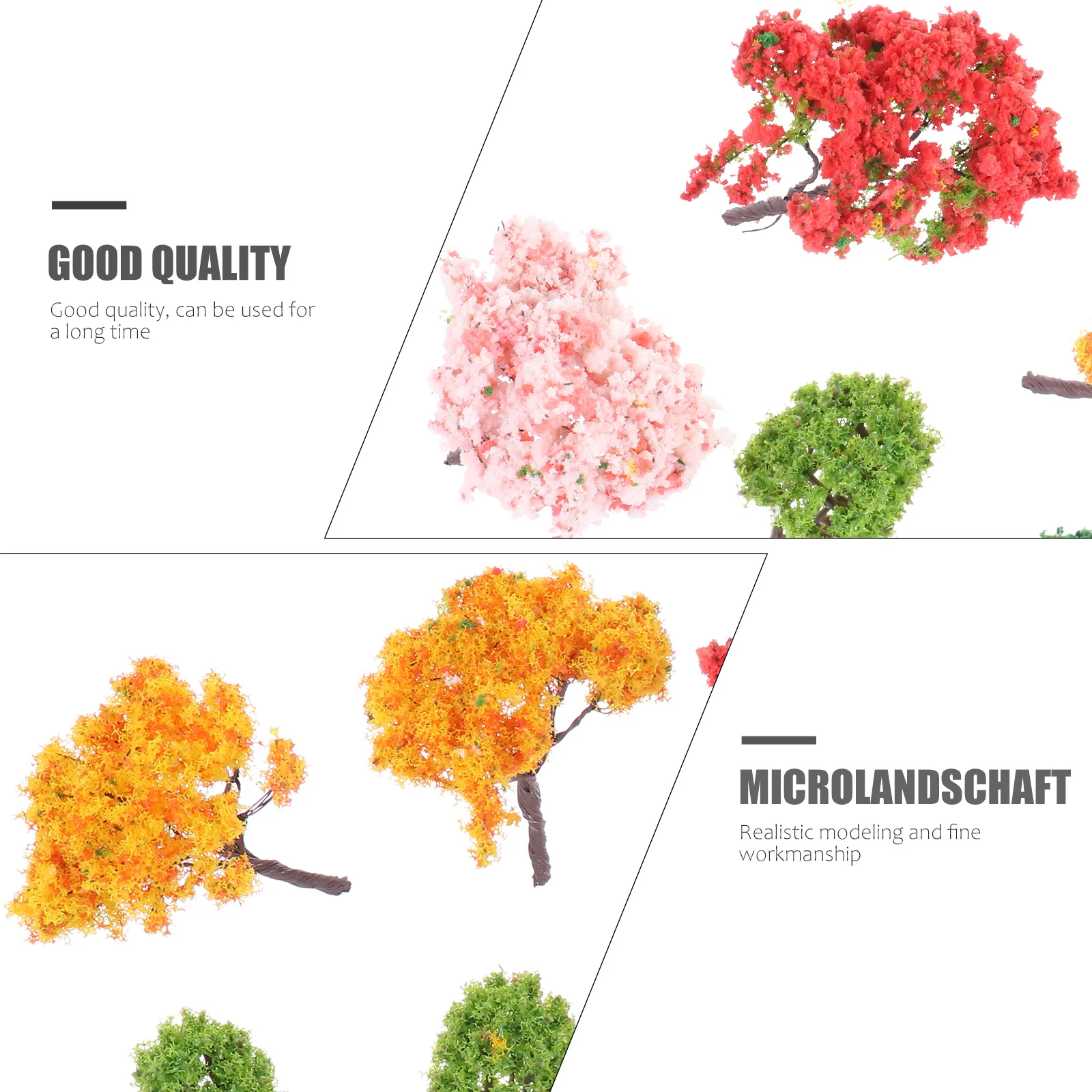 

1Set Miniature Simulation Trees Micro Landscape Decoration Decorative Fairy Garden Adornment Sand Table Artificial Tree for DIY