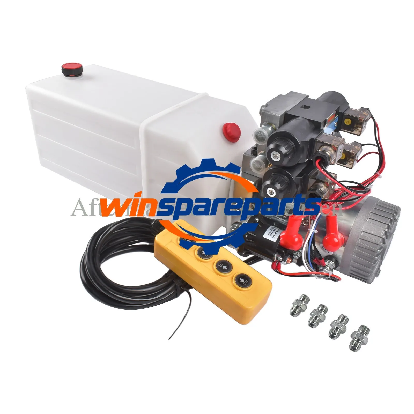 Hydraulic Power Unit 8 Quart Double-acting Hydraulic Pump 12V For Dump Trailer