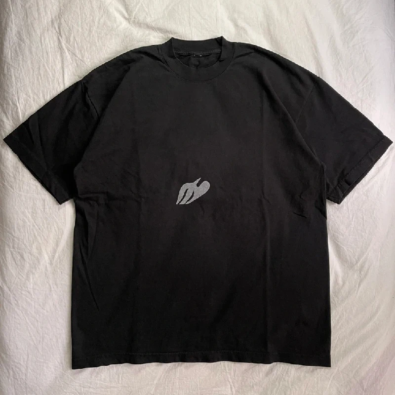 

Kanye West T-shirts Men Women Classic Black Embroidered Logo American High Street Tops KANYE WEST Donda Short Sleeve