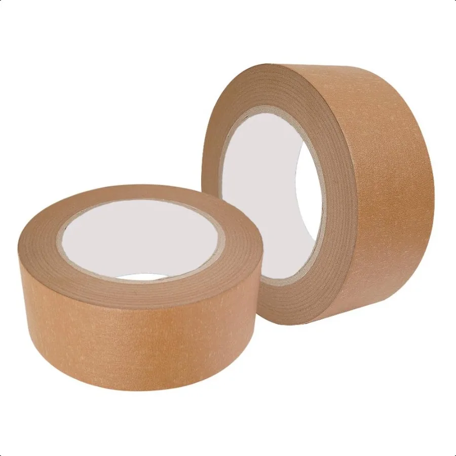 

Коричневая упаковочная лента 2 дюйма x 55 ярдов, записываемая поверхность без покрытия для маскировки, запечатывания и упаковки, экологически чистая и пригодная для вторичной переработки