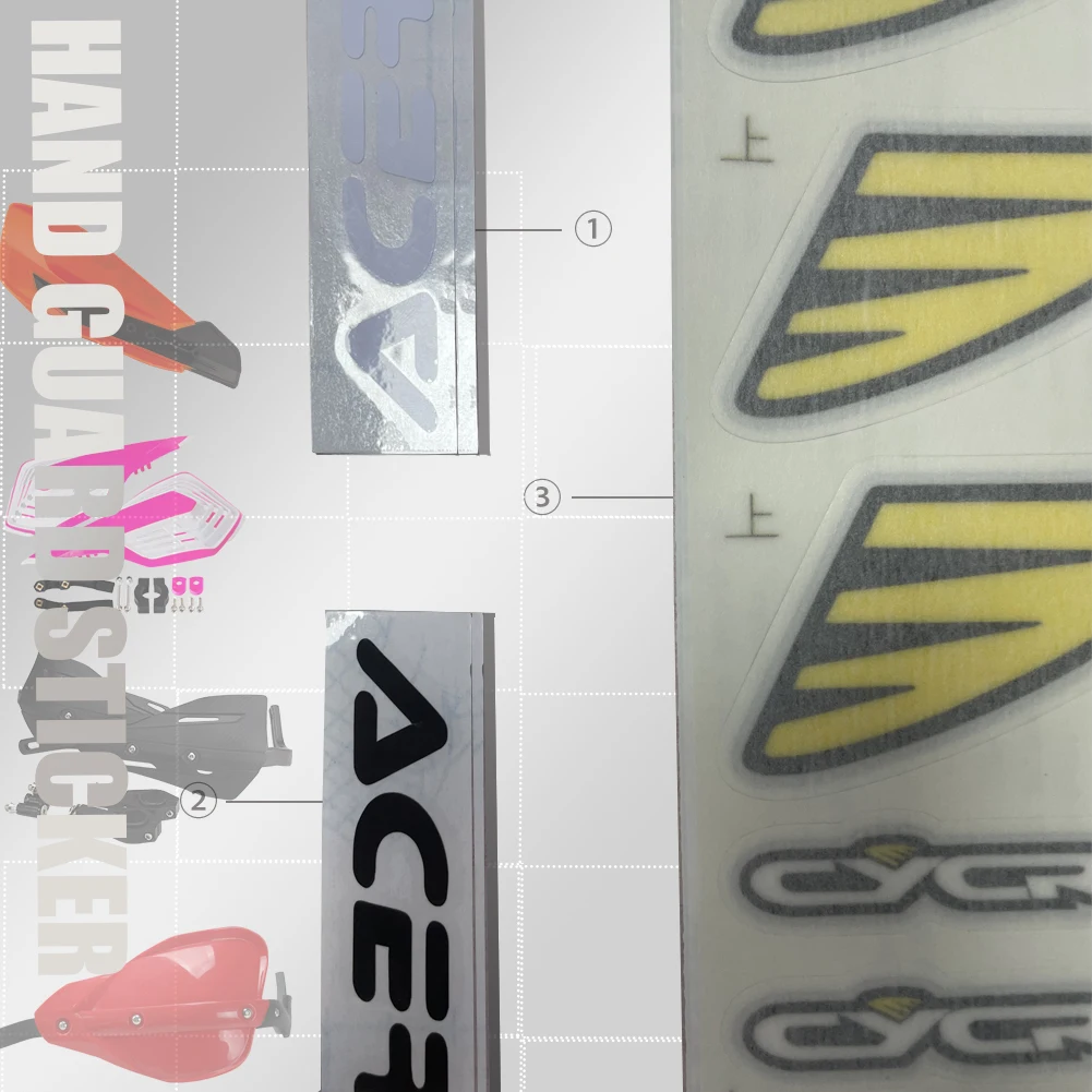 

Motorcycle Sticker Hand Guards Stickers Handle Protector Handguard Handlebar Protection Universal Pit Dirt Bike Motocross