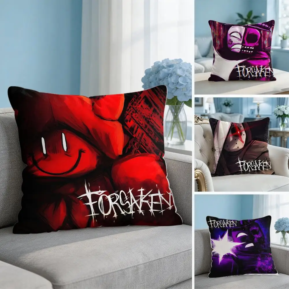 Cool Video Gme F-Forsaken Cushion Cover Wrinkle-Resistant Short Plush Pillow Case Breathable Machine-Washable