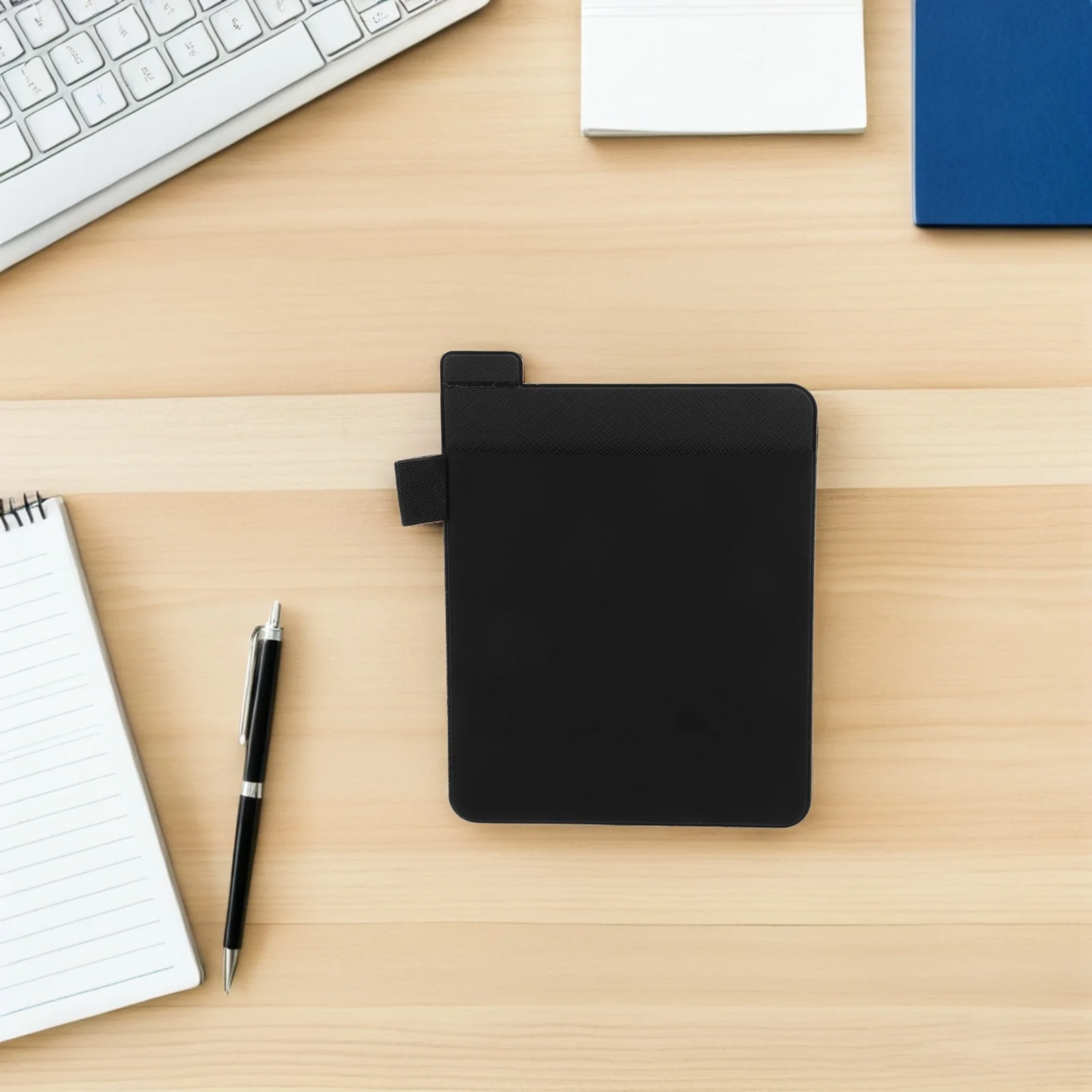 노트북용 접착 슬리브 무선 마우스용 펜 슬롯이 있는 범용 스틱온 홀더 여행용 케이스 마우스 커버