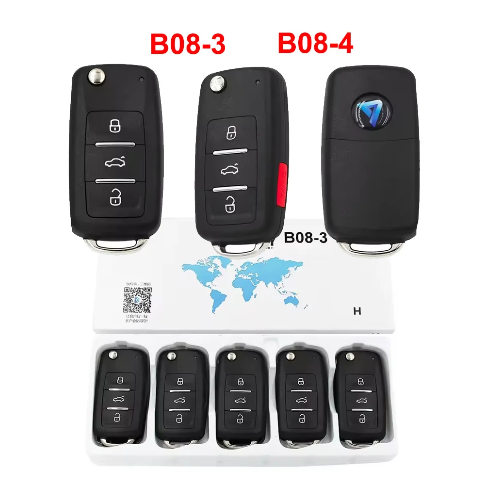 

5pcs/lot KEYDIY B08 3 B08 4 Button B Series Universal KD Remote Control Smart Car Key For KD900/MINI/KD-X2 Programmer