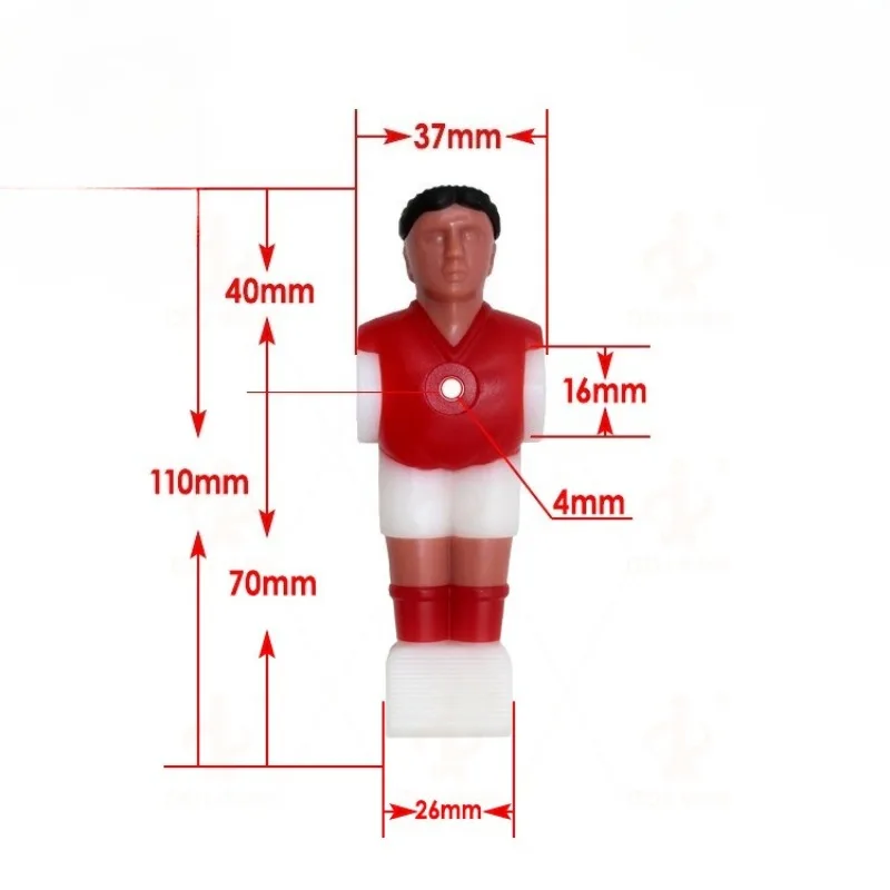 

Экологичные сменные фигурки игроков для настольного футбола 5529, прочные аксессуары для настольного футбола для игр в помещении
