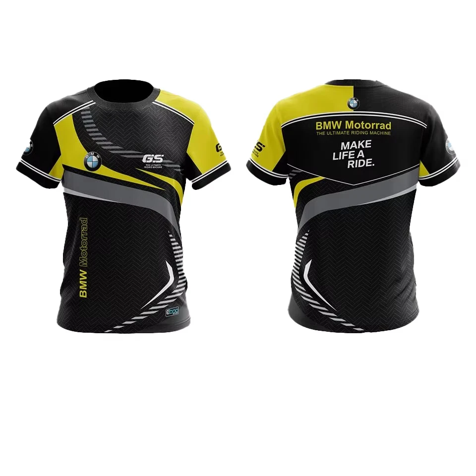 

Футболка для мотоцикла BMW, мужская футболка для бездорожья, модная футболка с принтом BMW, летняя, впитывающая пот, дышащая, быстросохнущая, 2025 г.