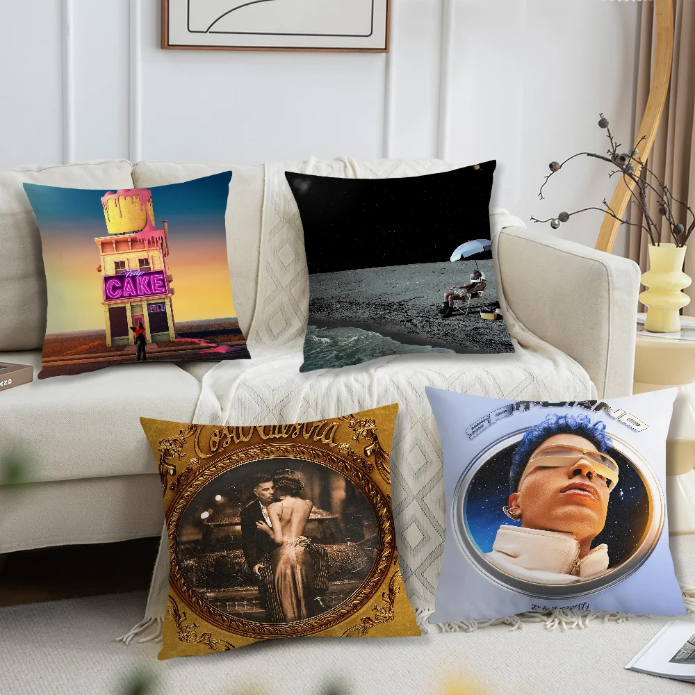 singer Rauw Alejandro Cosa Nuestra  cushion cover Accessories Square Cushion Room Bedroom Headboard Sofa Living Backrest Car Nap