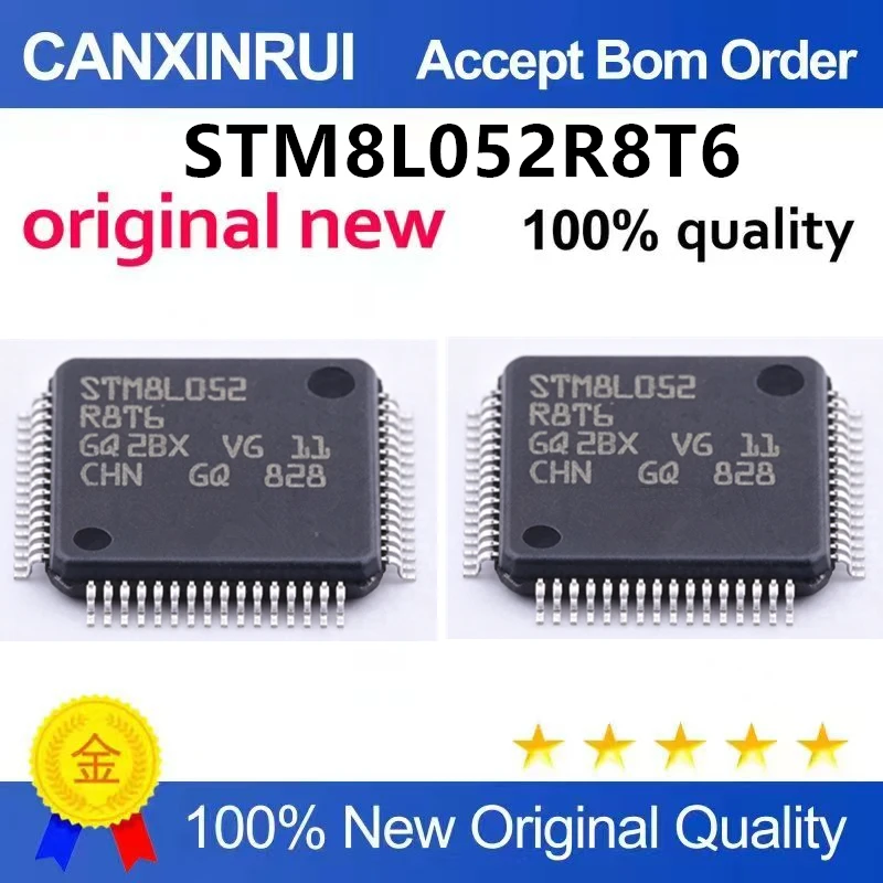 （5pcs-10pcs）Brand new original STM8L052R8T6 LQFP-64 16MHz/64KB flash/8-bit microcontroller