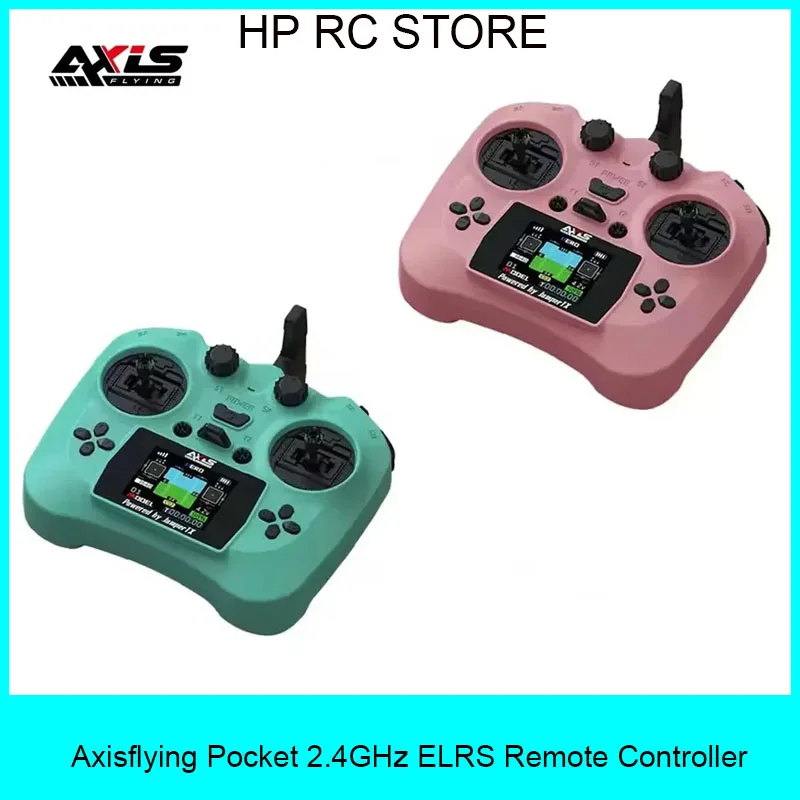 

Axisflying Pocket 2.4GHz ELRS Hall Sensor Gimbals Remote Controller HD Color Screen 100mW 12CH Transmitter