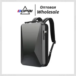 BOPAI E-Sports Mochila para computadora portátil Mochila de 17.3 pulgadas Mochila antirrobo impermeable Mochila universitaria Carga USB Hombres Paquete de viaje para juegos