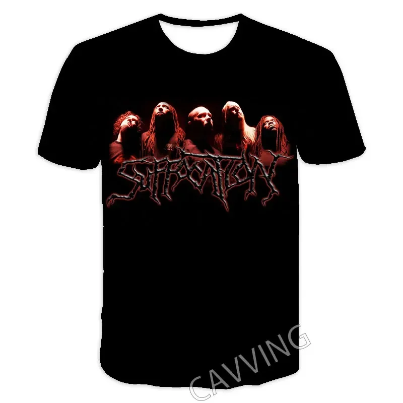 CAVVING 3D Printed SUFFOCATION Rock Band Casual T-shirts Hip Hop Tshirts Harajuku Styles Tops Clothing for Men/women