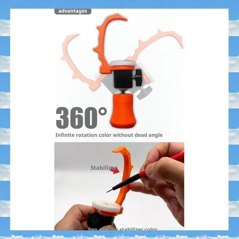 

A11I Стабиль 360° ° Вращающийся мини-ручной кронштейн для рисования MS071 для инструментов для окраски моделей, инструменты для хобби, сделай сам