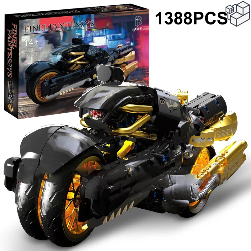 

1388PCS Technical Fantasy Fenrir Motorcycle Model Building Blocks Motorbike Locomotive Racing Vehicle Bricks Toys Gifts For Boys