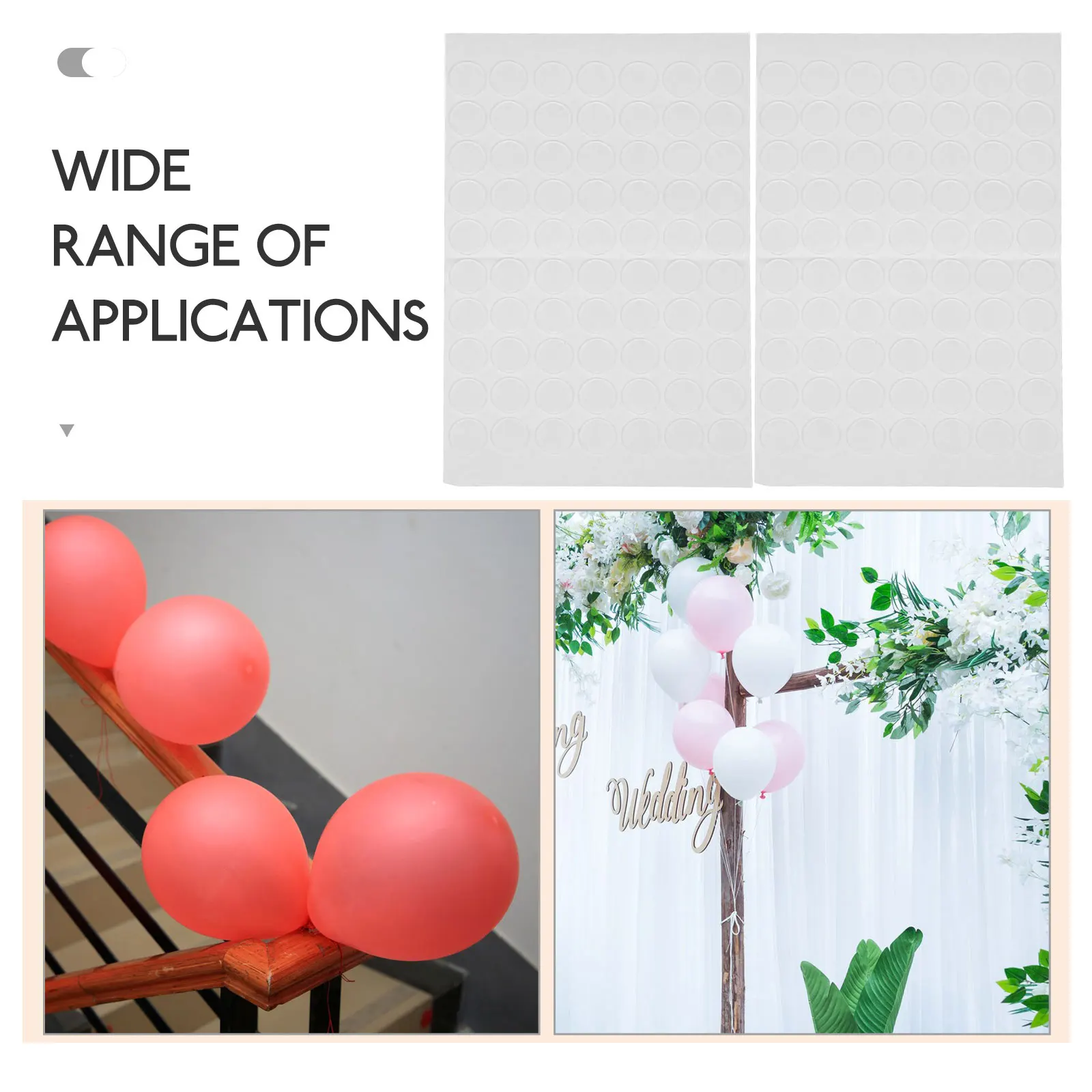 

140pcs Adhesive Clear Thick Heavy Duty Transparent Acrylic Strong Adhesion Waterproof Round Dots Craft Projects Studio Office