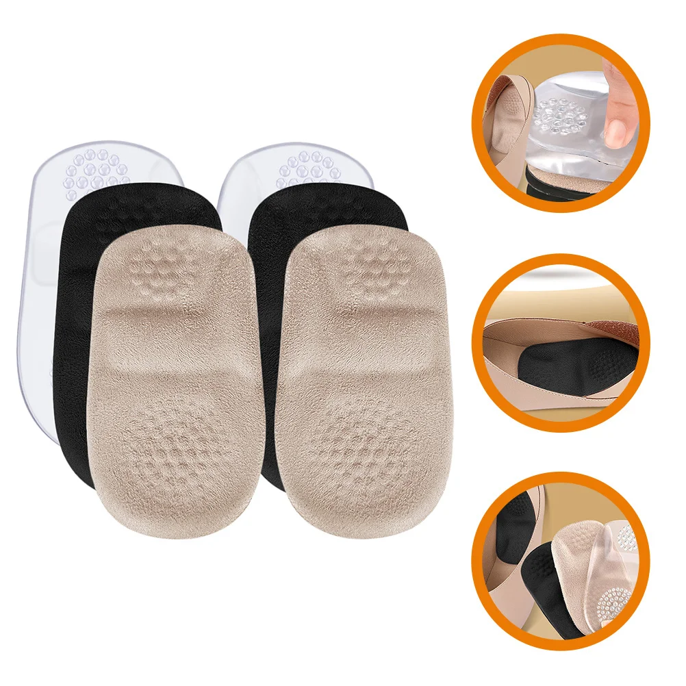 

3Pairs Heel Protector Pads Gel Material Breathable Thickened Heel Cushion Inserts for Women Shoes Blister Prevention Comfort