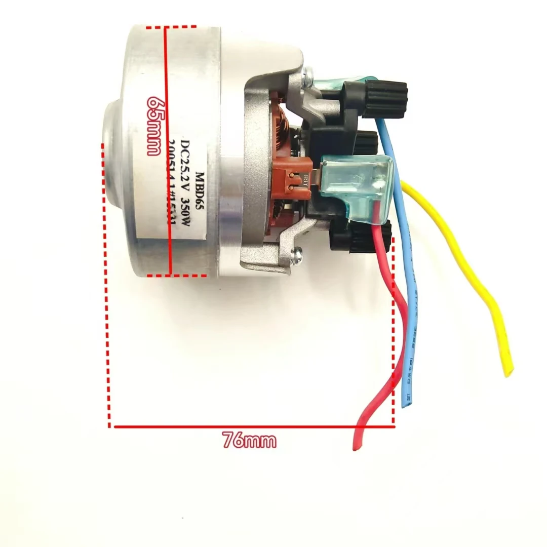 65mm ultra high speed 100000 RPM three-phase brushless vacuum cleaner motor 25.2V 350W MBD65