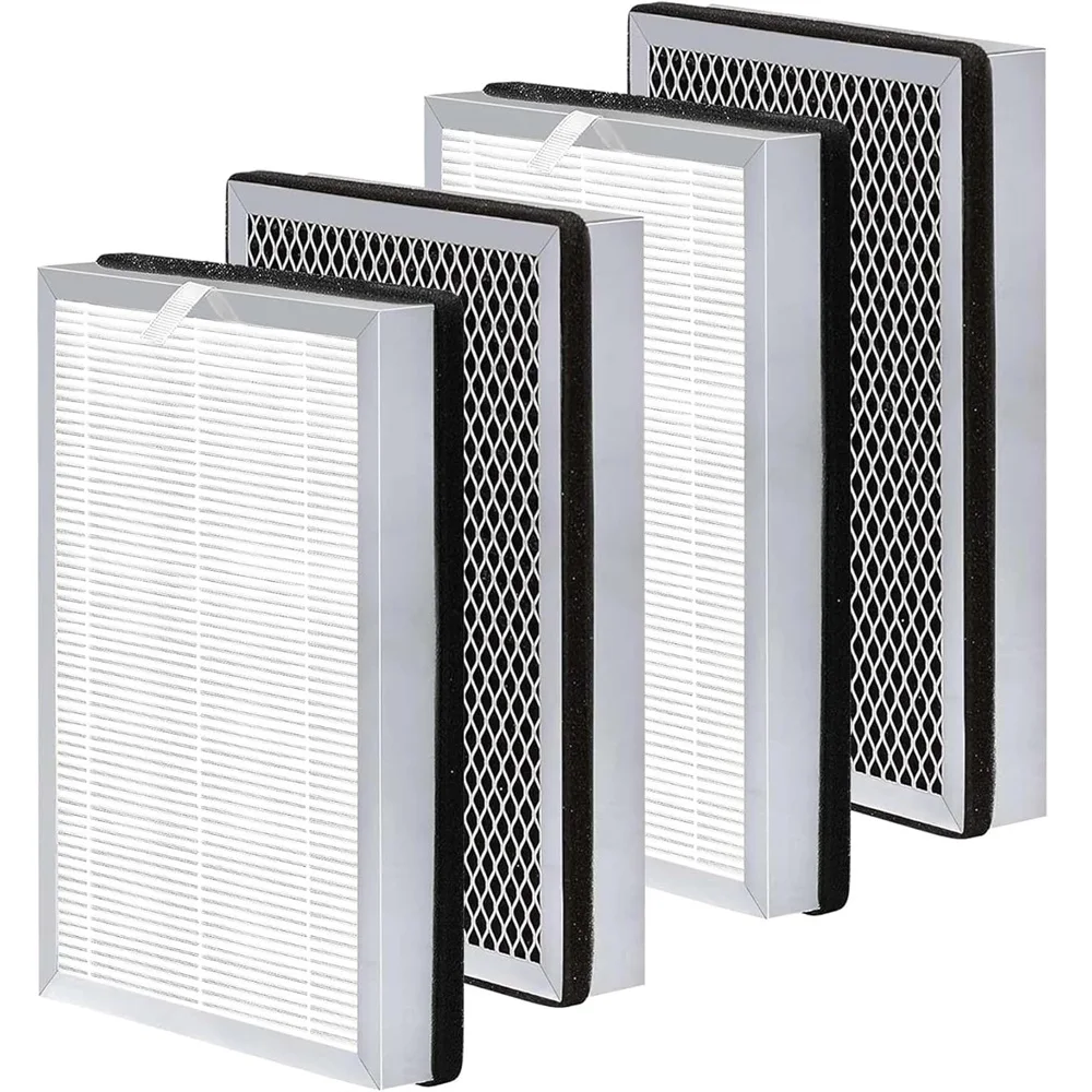 

4 Pack MA-25 Replacement Filters Compatible with Medify Air Purifier Filter S1/W1/B1 3-in-1 Activated Carbon Filters