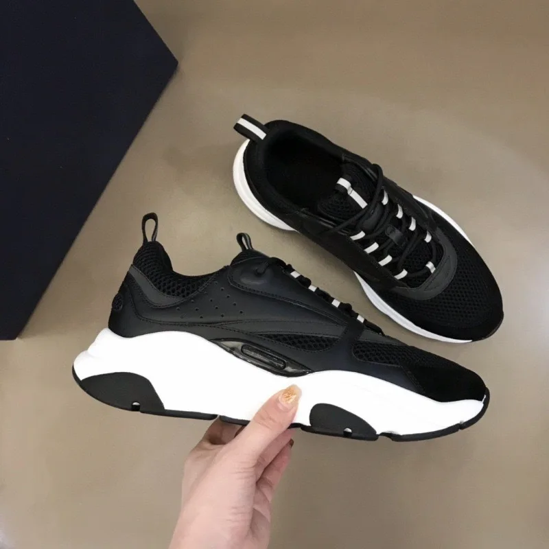 

2025 new B22 sports and leisure thick soled fashionable retro breathable men's and women's height increasing casual shoes