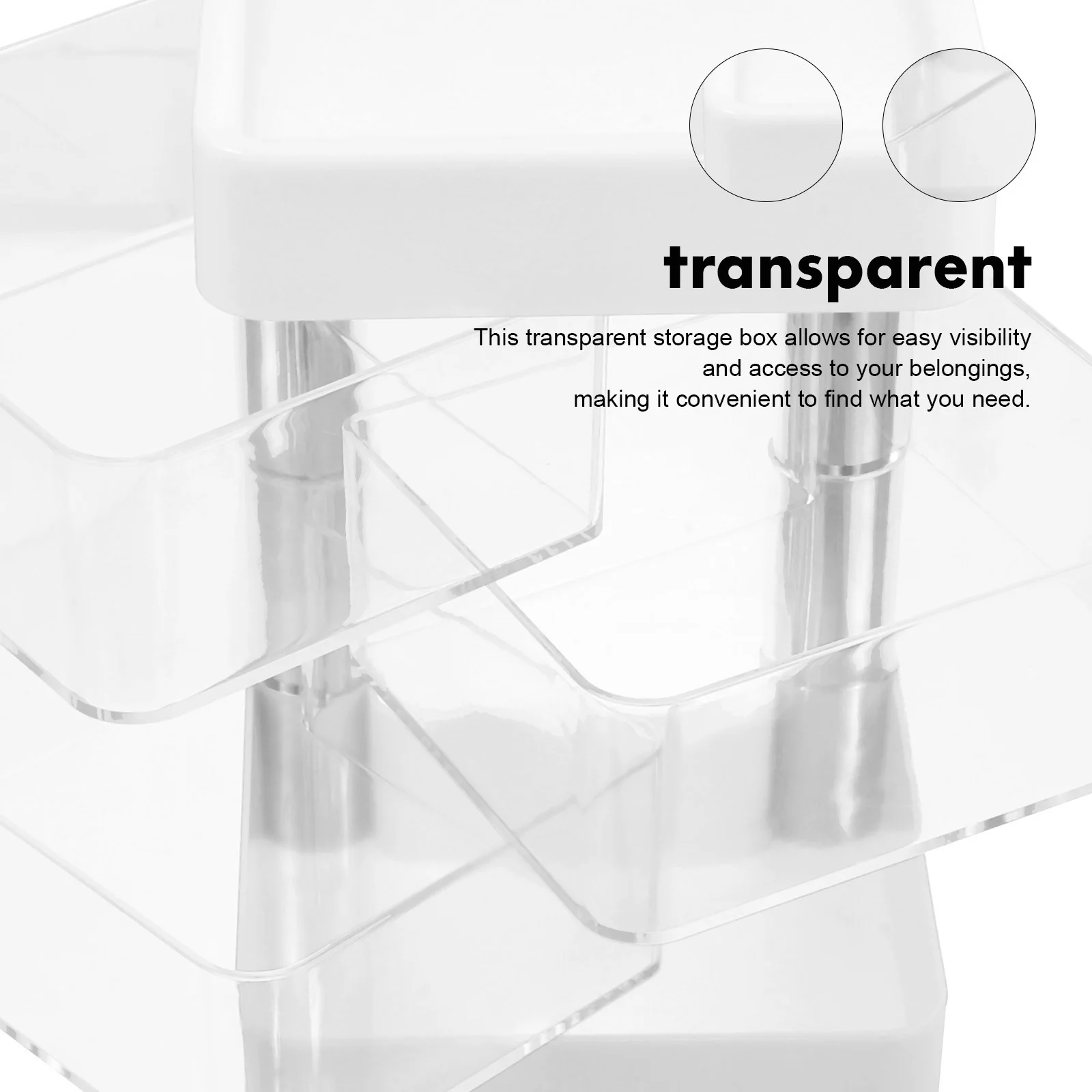 Jewelry Storage Organizer Multi-layer Case White Multi-layered Tray Holders Earring
