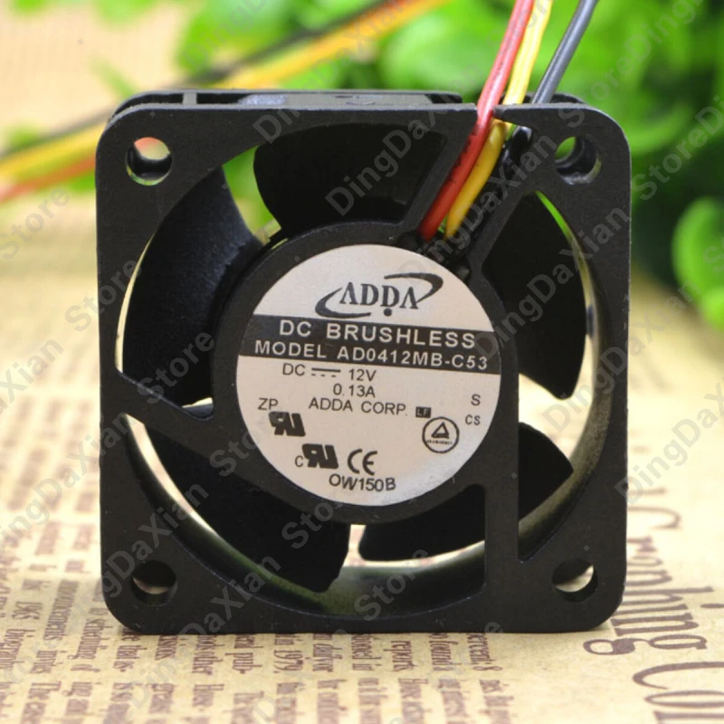 l 1PCS Small Industrial Chassis Cooling Fan For ADDA AD0412MB-C53 | 12V 0.13A 40×40×20mm 4CM