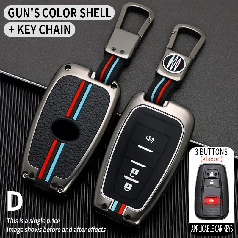 

Car Remote Key Case Cover Shell For Toyota Prius Camry Corolla CHR C-HR RAV4 Land Cruiser Prado 2 3 4 Buttons Holder Fob