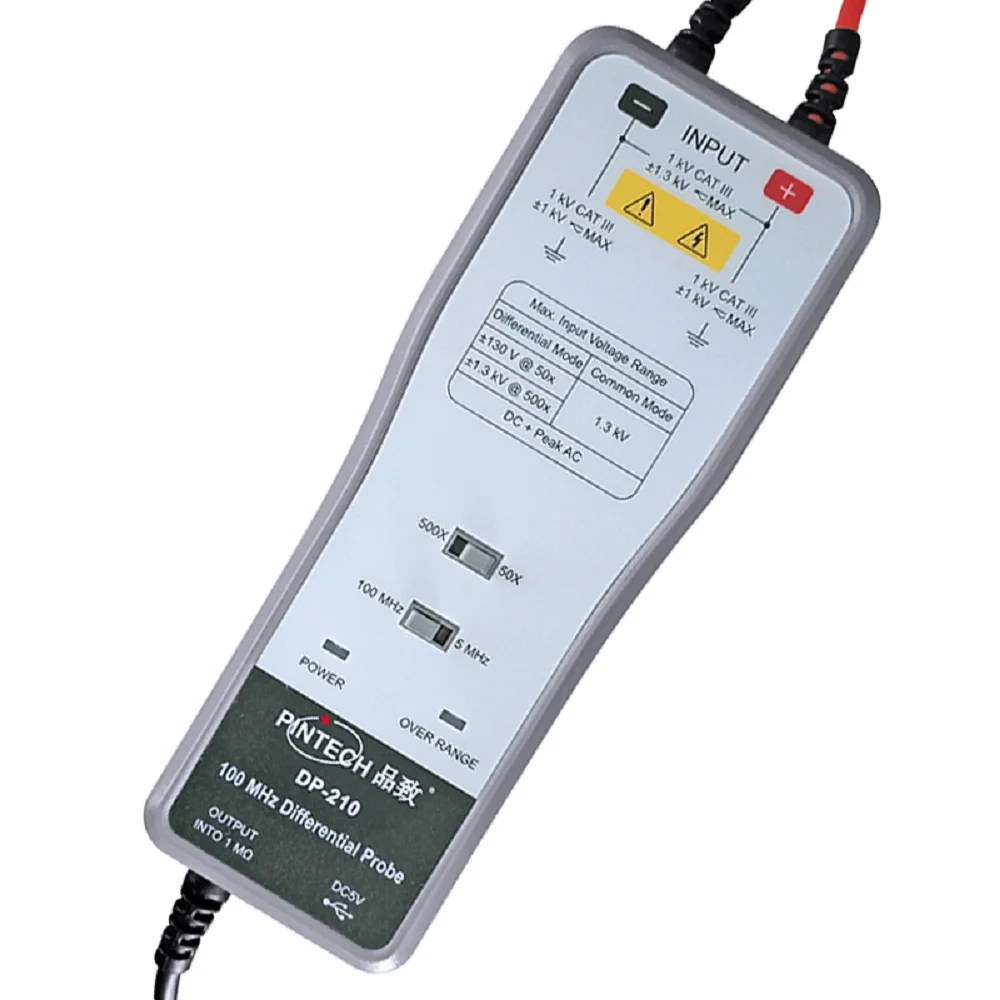 หัววัดดิฟเฟอเรนเชียลแรงดันสูง - High Voltage Differential Probe 100Mhz 1300V บทวิจารณ์และราคา