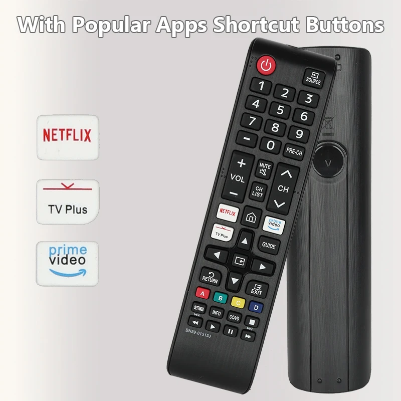 جهاز تحكم عن بعد بديل لتلفزيون سامسونج الذكي ، أزرار نيتفليكس ، بريميفيديو ، UN43TU7000F #4