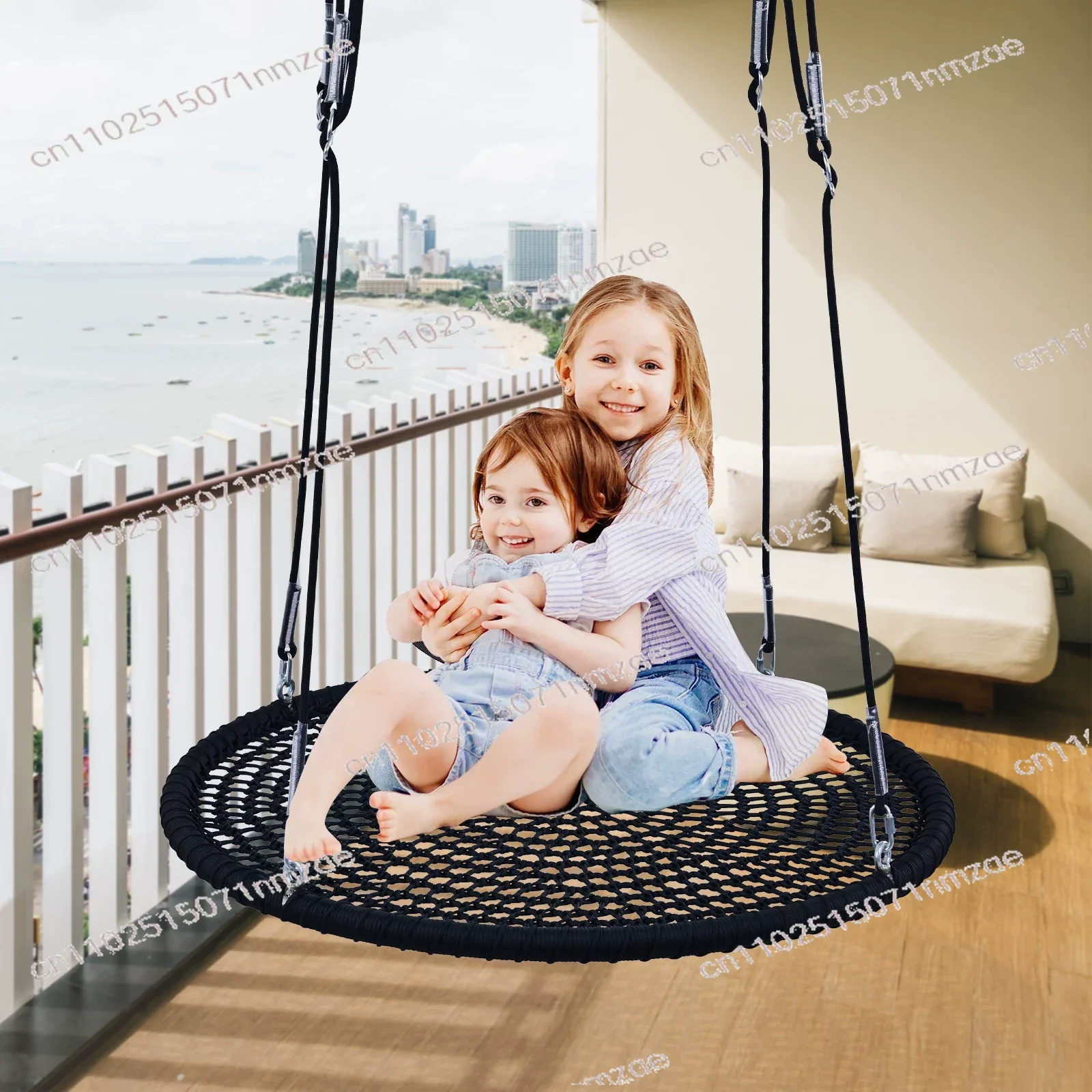 round bird's nest courtyard Children's swing large playground scenic outdoor disc
