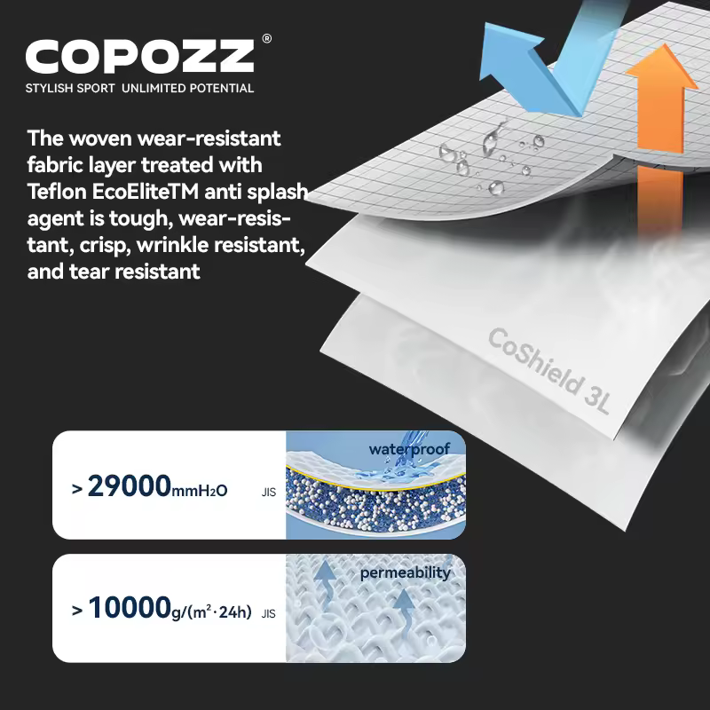 מעיל סקי וסנובורד COPOZZ Performance אטימות פרימריום 29k