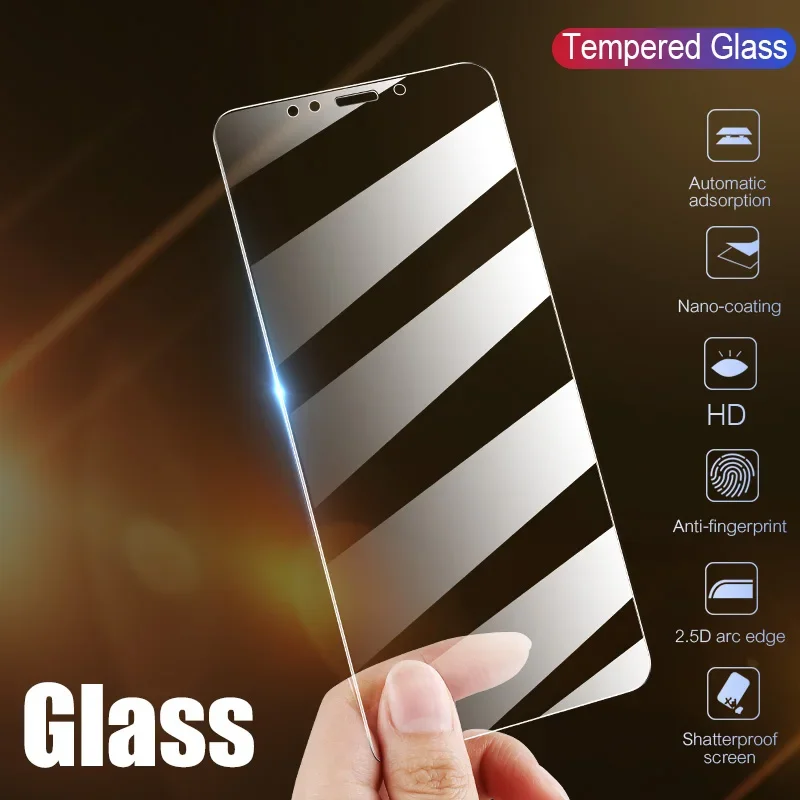 1 Pcs Tempered Glass On For iPhone 15 14 13 12 Mini 11 Pro XS Max XR X 8 7 Plus SE 2022 2020 Screen Protector Glass L01