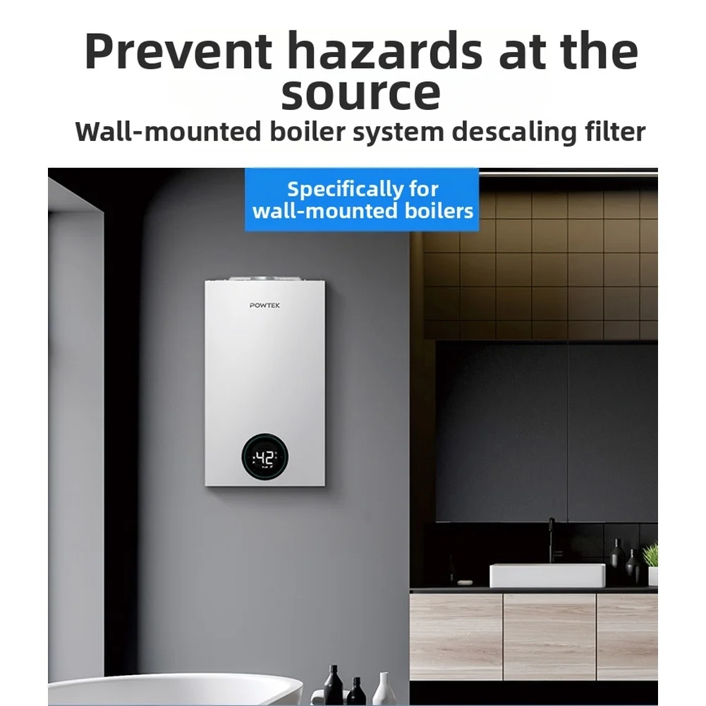 

1PCS Boiler Magnetic Filter Built-in On/off Handle Wall Mounted Boiler Underfloor Heating Pre Filter Power Tool Accessories