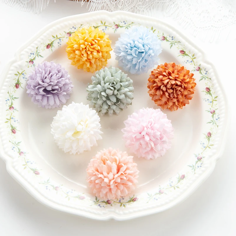 

10pcs Silk Artificial Ball Hydrangea Flowers Diy gift Wedding Garden Scrapbooking Home Decor Party Christmas Wreaths Accessories