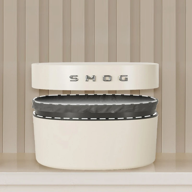 

Lid Plastic Waste Bins Large Capacity Sliding High-end Feel Living Room Home Waste Bins Mini Desktop Home Spazzatura JTW