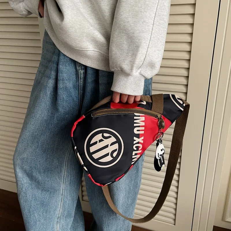 

Sports Cycling New Unisex Printed Casual Chest Bag Fashion Niche Design Pocket Shoulder Crossbody Bag