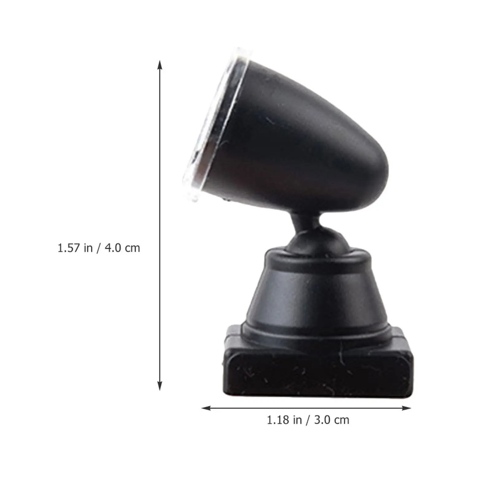 2Pcs Railroad Signal Light Sturdy Plastic Metal Mini Spotlight for Sand Table Landscape Train Layout Scene Decoration view 5