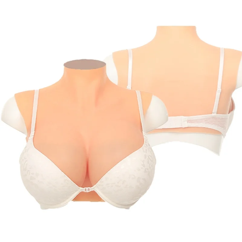 Silicone Breast, Natural Appearance C-G Cup, Suitable for Transgender Individuals, Cross-Dressing, And Film Or TV Stage Props