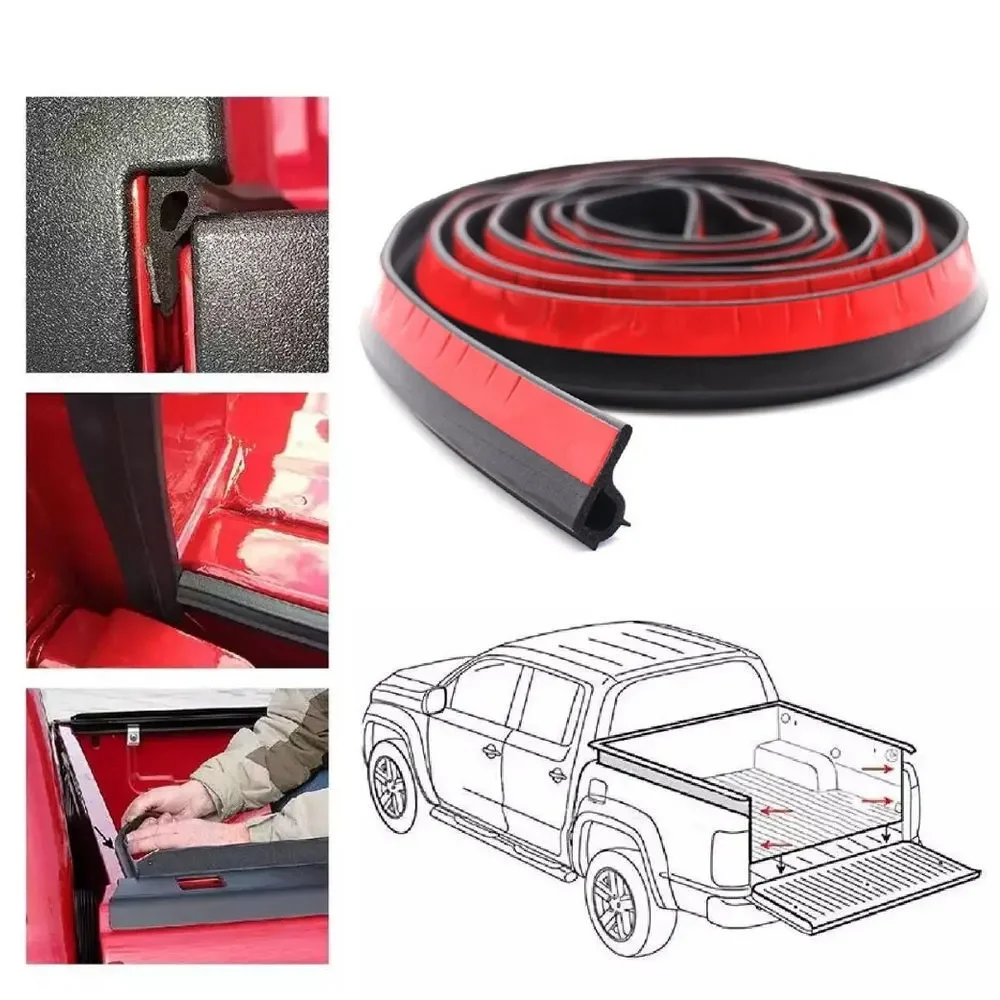 3Meter Car Fender Flare Wheel Tailgate Protector Arch Extenders Moulding Trim Camper Shells Rubber Seal Strip DIY Scratch Proof