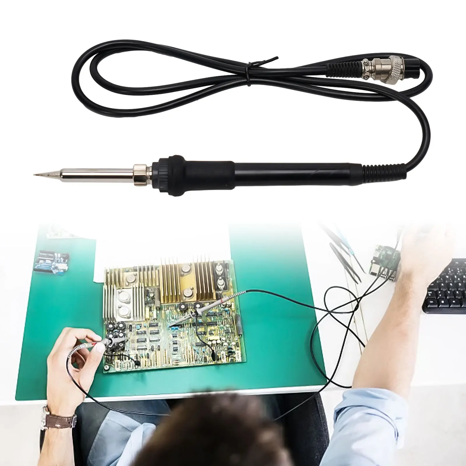 936 Electric Soldering Iron Station 5pin 852D+, 853D, 878AD, 898D, 936B, 937D Iron Handle Welding Rework Repair Tool