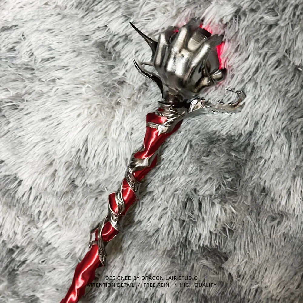 อุปกรณ์คอสเพลย์ ซิลเวอร์วิงส์ ไม้เท้ายาว 110 ซม. เรืองแสง สำหรับผู้ชายและผู้หญิง ใช้ในงานปาร์ตี้ฮาโลวีน  ของเล่นเกม Love and Deepspace