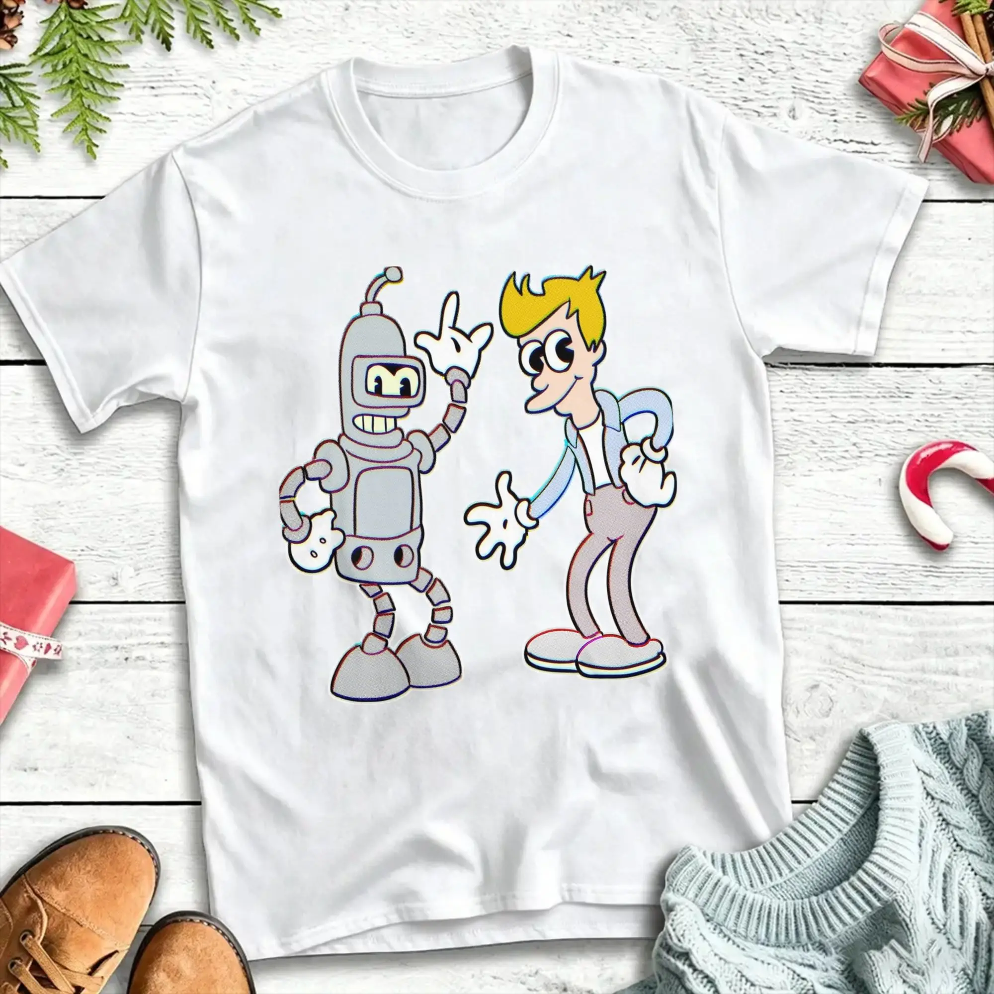 Novelty Fry T Shirt Men Round Neck Short Sleeve Clothes Futuramas Cotton Summer Tops