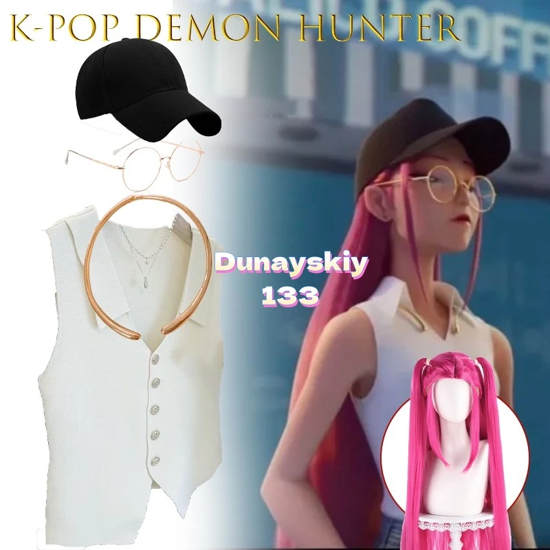 

KPop Demon Hunters Mira Cosplay Outfit - Daily Casual Commute Style | Kawaii Idol Costume Halloween, Christmas
