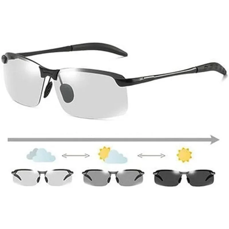 

Photochromic Polarized Sunglasses Sport Sunglasses Day and Night Driving Glasses Ultra-Light Sun Glasses Cycling Glasses for Men