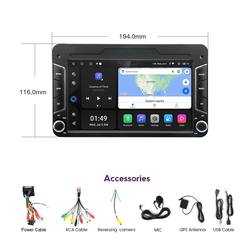 7 \'\'Android 13 CarPlay GPS nawigacja WiFi Radio samochodowe Bluetooth dla Alfa Romeo Spider 159 Brera Sportwagon samochodowy odtwarzacz multimedialny