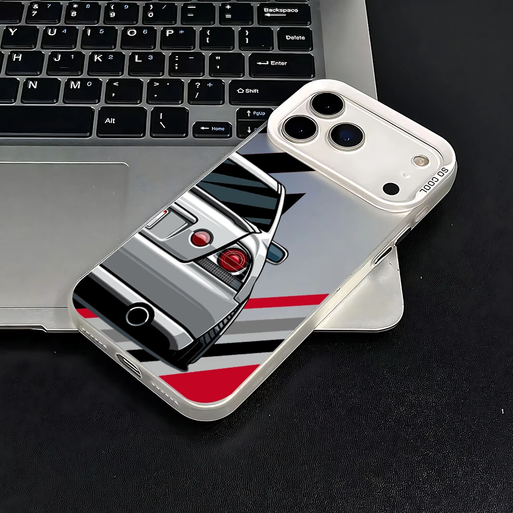 حافظة هاتف السيارة JDM المعدلة برسوم كارتونية لهاتف انفينيكس هوت نوت صفر 50 40 30i 20 20s 12 11 Smart 10 9 8 7 6 Pro Plus 4G 5G الغطاء الخلفي