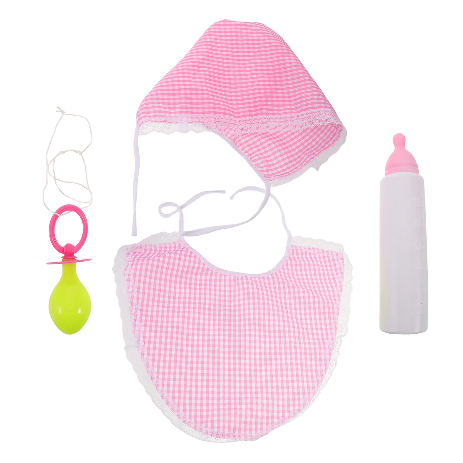 

1Set Adult Baby Cosplay Costume Set with Oversized Bib Pacifier Hat for Carnival Christmas Party Photo Booth Fun Props