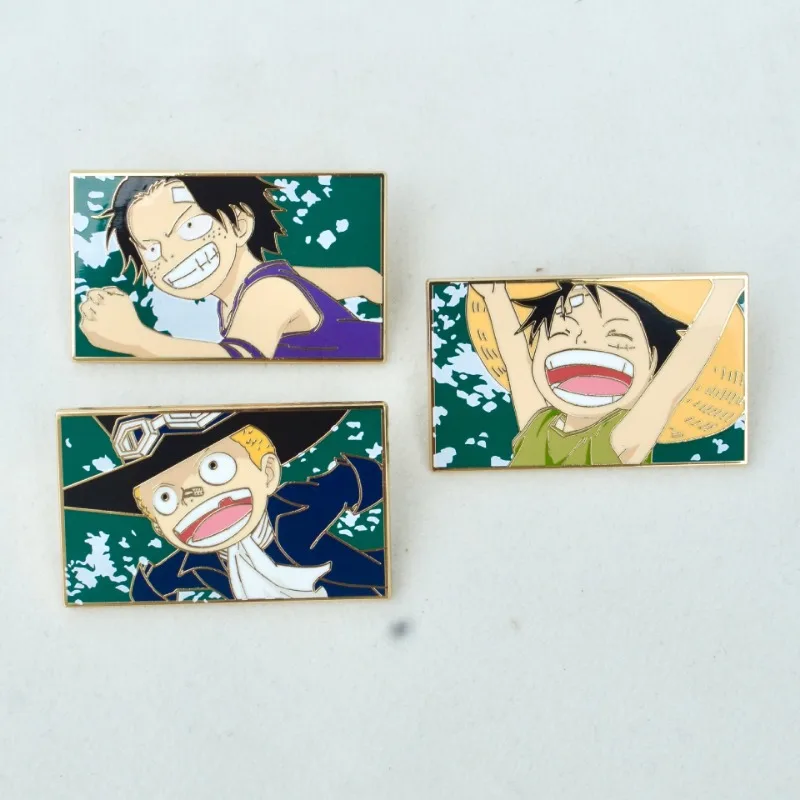 ワンピースブローチルフィエースサーブファッションピン漫画アニメ派生周辺アクセサリーバッグ装飾誕生日パーティーギフト