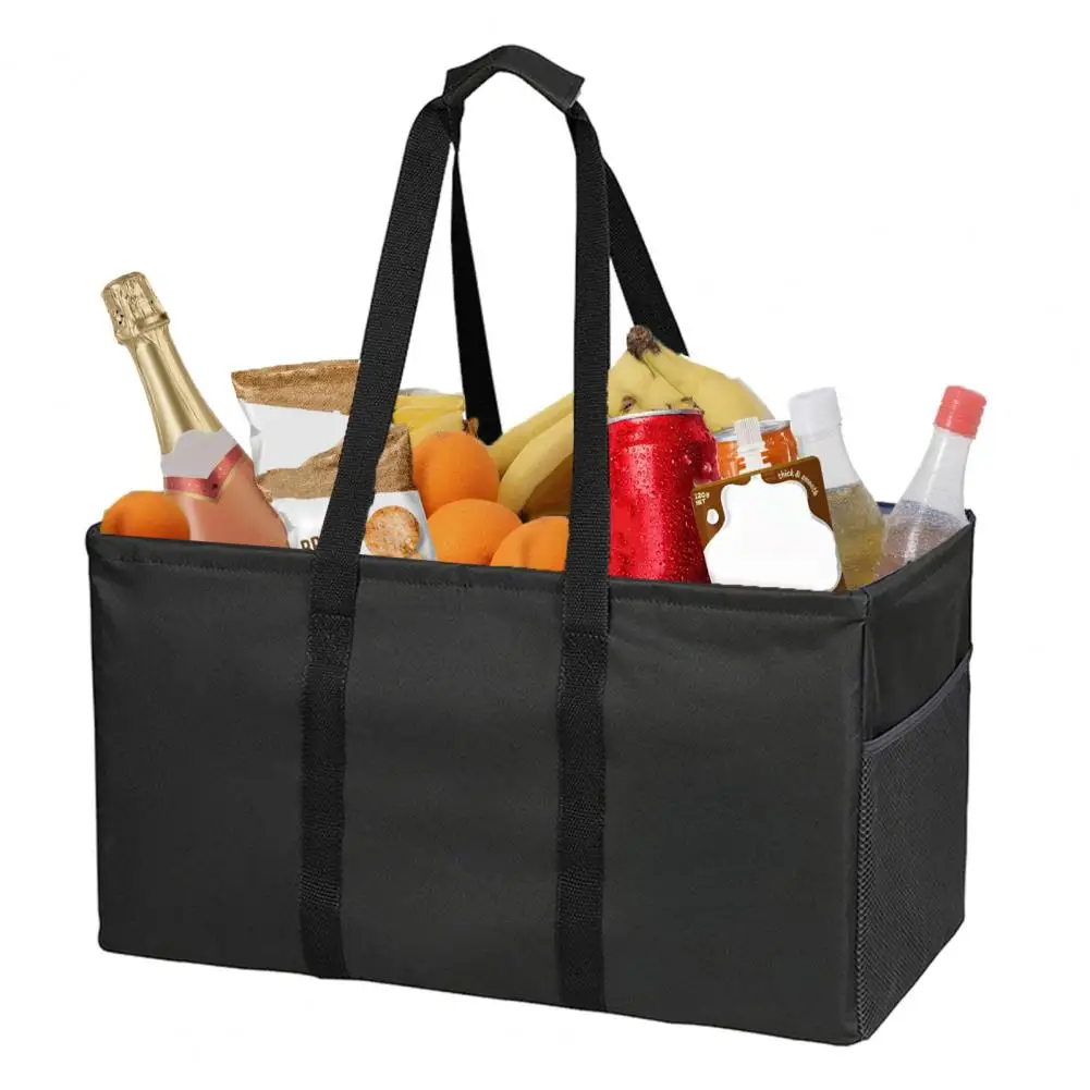 Foldable Reusable Shopping Bag Reusable Grocery Bag with Zipper Closure Capacity Foldable Shopping Tote Waterproof